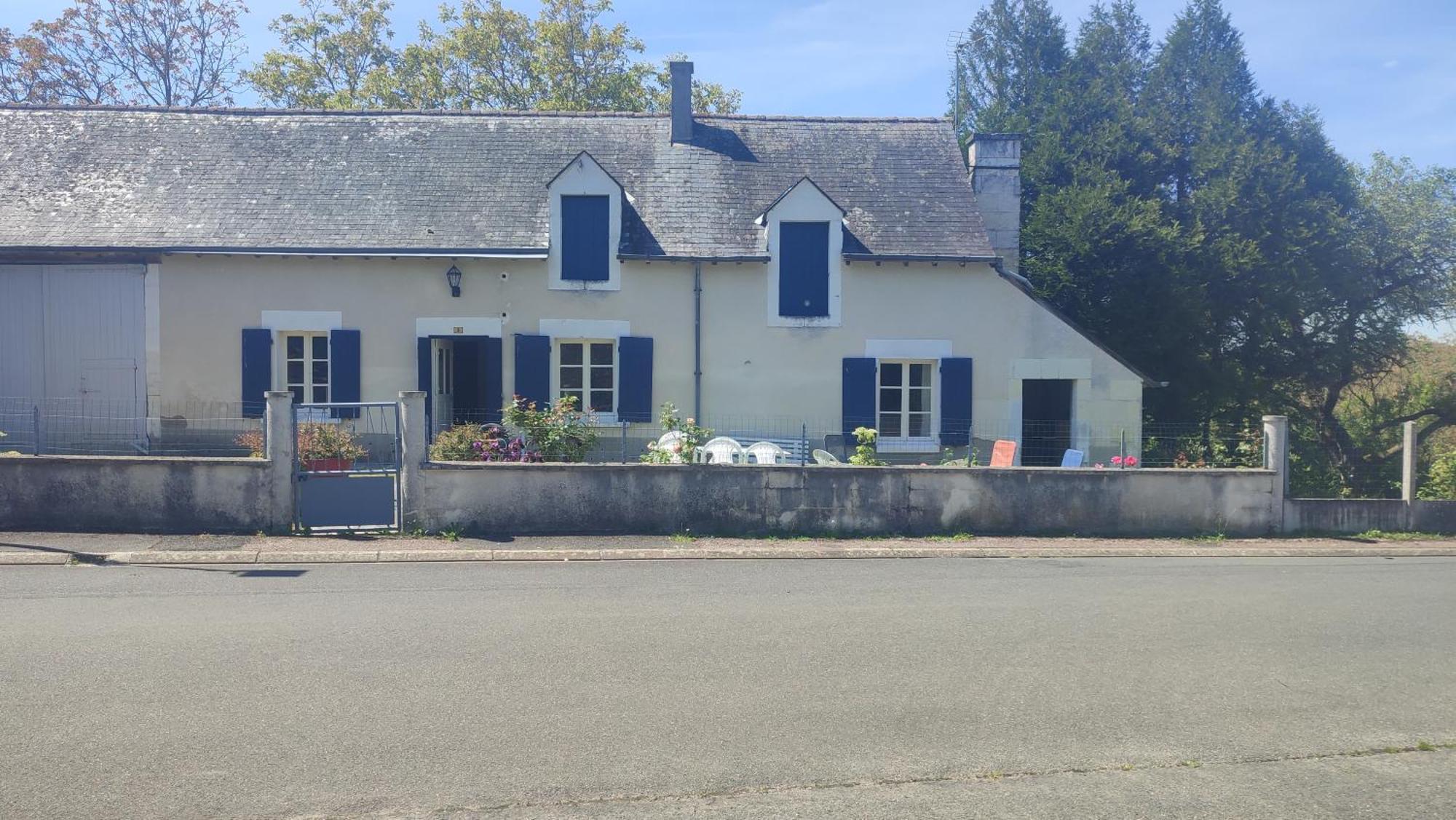 Maison Plain Pied, 2 Chambres, Longere Typique , Fraiche, Dans Bourg Avec Tous Commerces Luçay-le-Mâle Zewnętrze zdjęcie