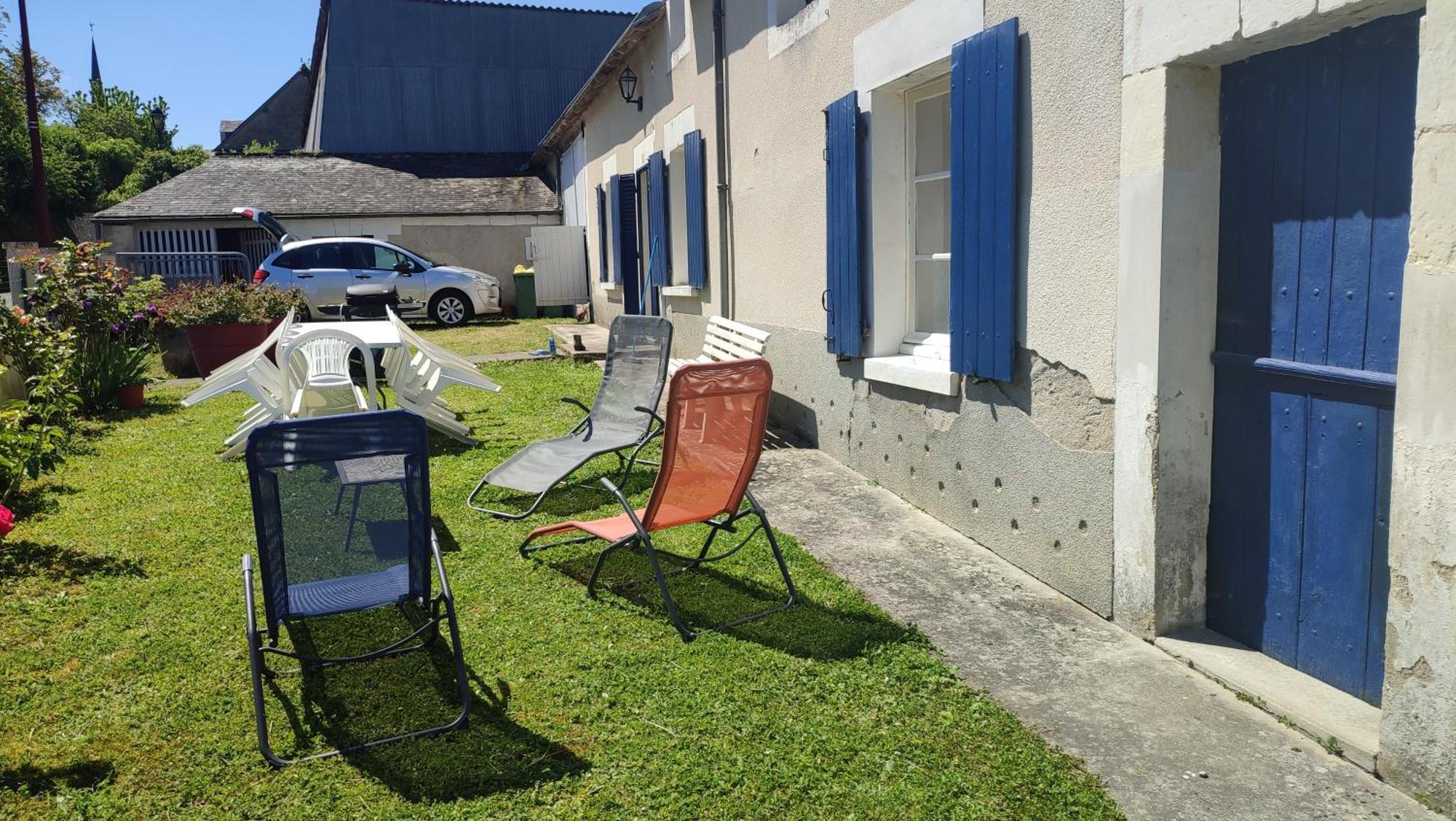 Maison Plain Pied, 2 Chambres, Longere Typique , Fraiche, Dans Bourg Avec Tous Commerces Luçay-le-Mâle Zewnętrze zdjęcie